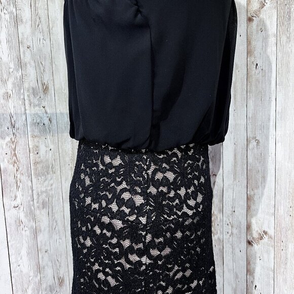 Women's Sweet Storm Dress | Spaghetti Strap | Large | Knee Length | Black | Lace - Picture 10 of 14